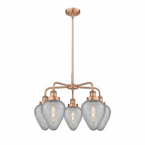 Geneseo - 5 Light Stem Hung Chandelier In Industrial Style-15 Inches Tall and 24 Inches Wide - 1 of 1