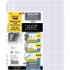 Five Star 75ct Insertable Loose Leaf Filler Paper Quad Ruled: 8.5 x 11 Inches, White, Stationery, Looseleaf - 2 of 3