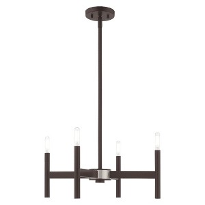 Livex Lighting Copenhagen 4 - Light Chandelier in  Bronze - 1 of 4