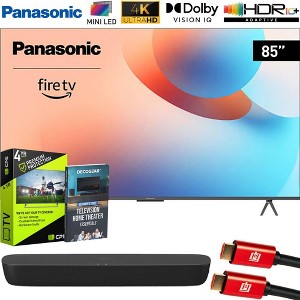 Panasonic W95 85" Mini LED 4K UHD Smart Fire TV (2024) + HTB200 Compact Soundbar Bundle - 1 of 4