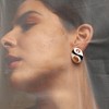 Women's The Marquess Stud Earrings - Peach Orange:Nude Pink - 4 of 4
