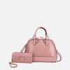 MKF Collection Nora Luxury Croco-Embossed Satchel Bag and Wallet Set by Mia K - 2 of 4