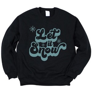 Simply Sage Market Women's Graphic Sweatshirt Let It Snow Retro - 1 of 4