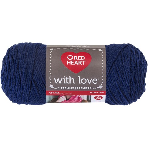 NEW! 2 Skeins Lion Brand Pound of Love Yarn--Navy Blue - arts
