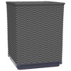 vidaXL Black Polypropylene Planters Set of 2, Rectangular Outdoor Plant Containers for Garden, Patio and Balcony, Durable Lightweight Flower Boxes - 4 of 4