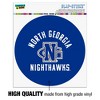 University of North Georgia Nighthawks Automotive Car Window Locker Circle Bumper Sticker - 3 of 4