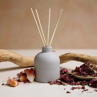 Craft & Kin Reed Diffuser Set Dark Rose & Amber 6.7oz