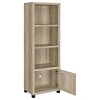 PAGED 3-Shelf Bookshelf Modern Bookcase with Four Storage Compartments and Three Fixed Shelves for Home Office, Study - 3 of 4