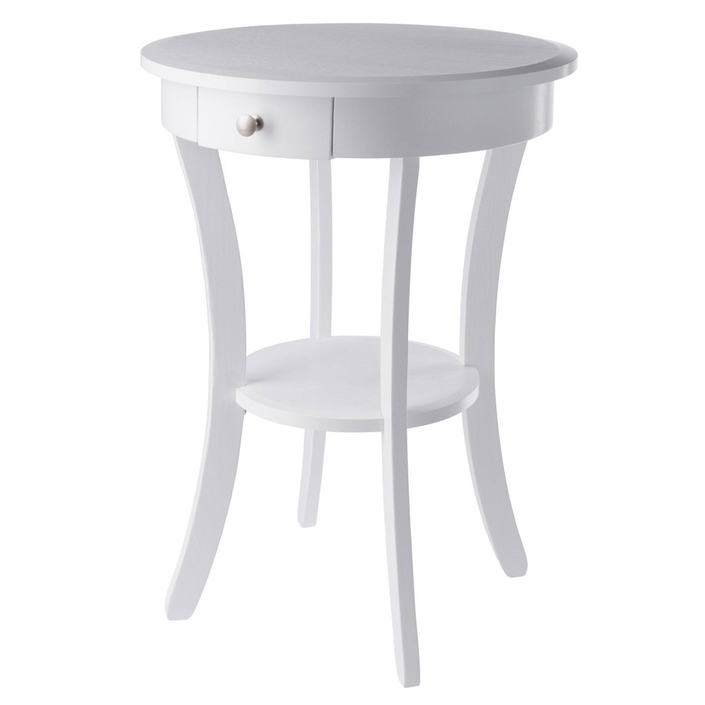 Photos - Coffee Table Sasha Round Accent Table - White - Winsome
