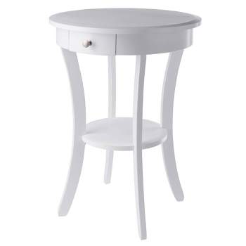 Sasha Round Accent Table - White - Winsome
