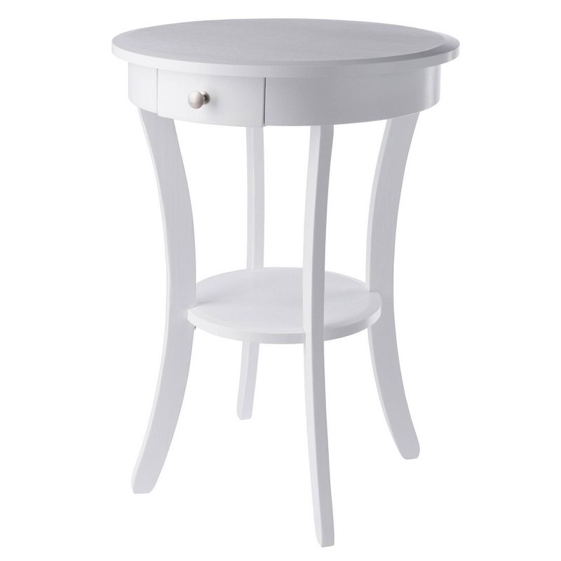 Sasha Round Accent Table - White - Winsome, 1 of 10