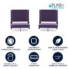 Flash Furniture Set of 2 Grandstand Comfort Seats by Flash - 500 lb. Rated Lightweight Stadium Chair with Handle & Ultra-Padded Seat - 2 of 4