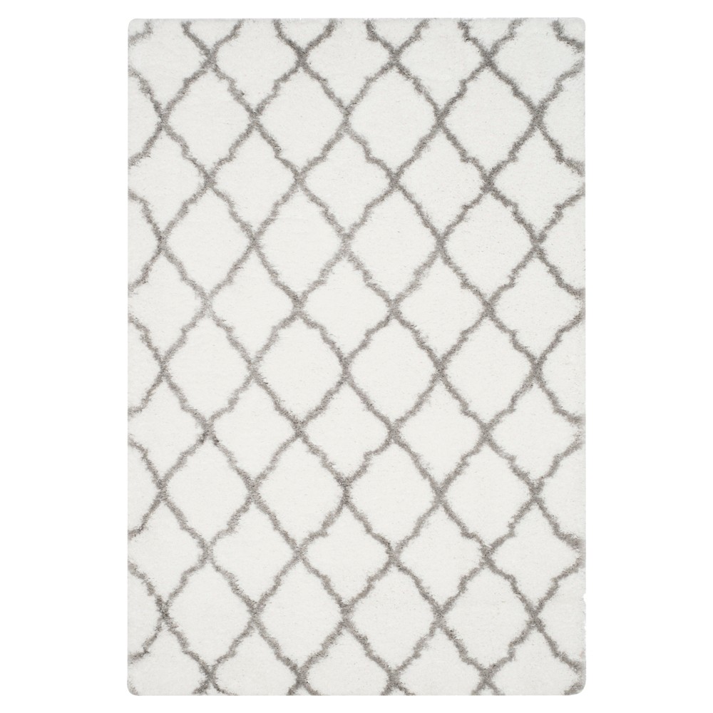 Indie Shag Rug - Ivory/Gray - (6'7inX9'2in) - Safavieh