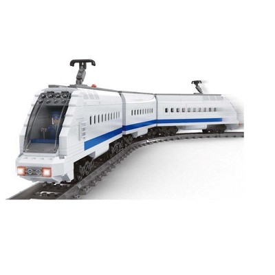 MPM Kids and Adults 3D Building Blocks Toy Puzzle Set - 645pcs, "White City Tram", Develop Motor Skills & Imagination, Safe/Non-Toxic, Ages 6+