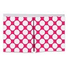 Bacati - Large Dots Crib/Toddler Bed Skirt - Fuschia - 3 of 4