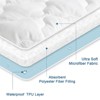 Aoibox Waterproof Quilted Full Size Mattress Protector Pad Breathable Cooling Fitted Cover Deep Pocket up to 14 Inch White - 3 of 4