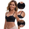 INSPIRE CHIC Women's Strapless Non Slip Wirefree Tube Sweetheart Neck Push-Up Cute Padded Convertible Bandeau Bras - 3 of 4