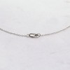 Ross-Simons 0.50 ct. t.w. Bezel-Set Diamond Station Necklace in 14kt White Gold - 4 of 4