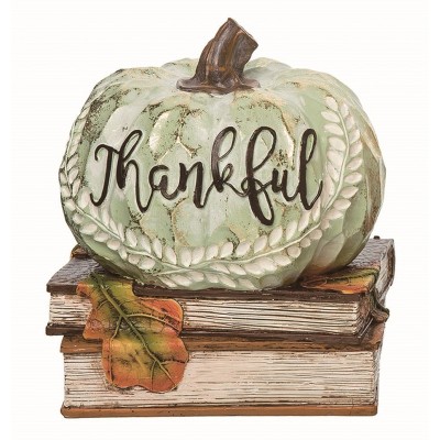 Transpac Resin White Harvest Elegant Pumpkin