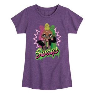 Girls' - LOL Surprise! - Sways Spray Paint Fitted Short Sleeve Graphic T-Shirt - 1 of 4