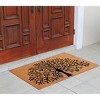 A1HC Rubber and Coir Tree of Life Entrance Door Mats 30"x48", Non-Slip, Heavy Duty Flock Doormat - 3 of 4