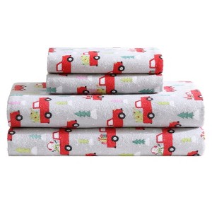 BrylaneHome Novelty Flannel Sheets - 1 of 2