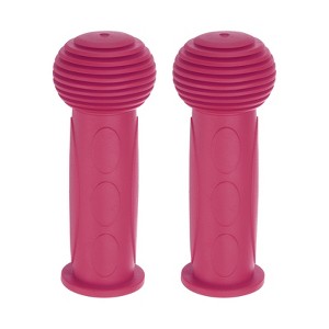 Unique Bargains Rubber Non-Slip Mushroom 7/8 Inch Bike Handlebar Grips 1 Pair 4.33" - 1 of 4