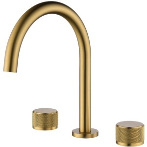 Bathroom Sink Mixer Tap in Luxury Brass - 1 of 4