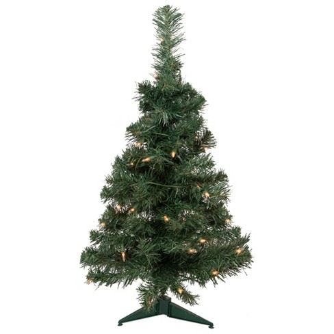 Northlight Pre-Lit Medium Blackwater Fir Artificial Christmas Tree - 2' - Clear Lights - image 1 of 4