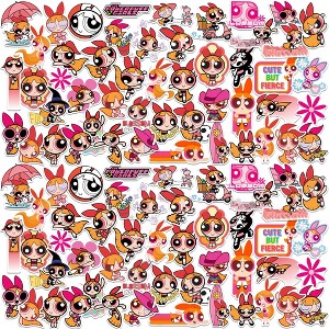 Powerpuff Girls Blossom 100ct Vinyl Large Deluxe Stickers Variety Pack - 1 of 4