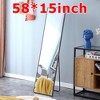 FURNIinspire Full Length Mirrors Solid Wood Frame Contemporary Modern Dressing Mirror for Fashionable Bedroom Decor, Gray, 71"*1"*31.4" - 4 of 4