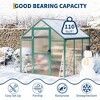 Garvee Walk-In Greenhouse with Polycarbonate Panels, Aluminum Frame, Quick Setup, Roof Vent, Outdoor Garden Greenhouse - 4 of 4
