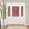 Kate Aurora Plaid Country Farmhouse French Door Curtain Panel With Matching Tieback - 3 of 4