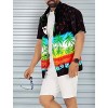 LA LEELA Mens Hawaiian Short Sleeve Button Down Shirt Men's Party Shirts Casual Holiday Summer Tropical Island Shirts for Men Funny - 3 of 4