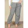 Slickblue Plus Size Parachute Pants for Women - Drawstring Waist with Pockets - Nylon Fabric - Size 1XL to 3XL - 2 of 4