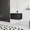30'' Floating Wall-Mounted Bathroom Vanity Ceramics Sink,Floating Sink with Soft-Close Cabinet Door, KD-Package-Cuddlewood - 3 of 4