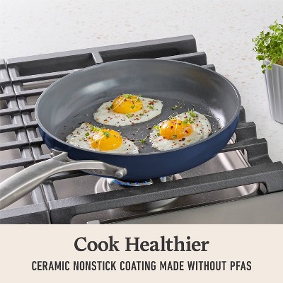 Midnight Blue Ceramic Nonstick Aluminum Fry Pan Set