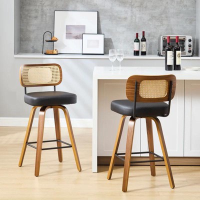 Bekrvio 26'' Swivel Counter Height Bar Stools