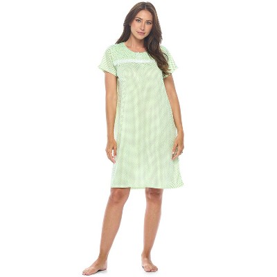 Casual Nights Women's Super Soft Yummy Nightshirt, Short Sleeve Nightgown, Night Dress with Fun Prints & Patterns