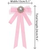 Elerevyo Women's Long Ribbon Brooches Elegant Neck Tie Pin 1 Pc - 2 of 4