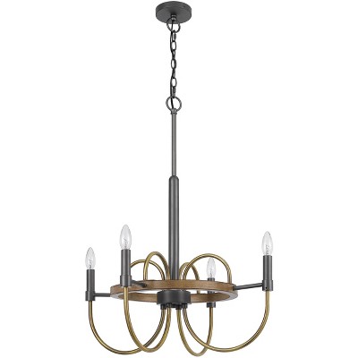Cal Lighting Seagrove 60W x 4 Metal/Glass Chandelier