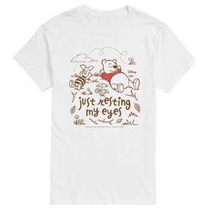 Men's - Winnie The Pooh - Just Resting My Eyes Short Sleeve Graphic T-Shirt - 1 of 3