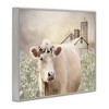 Stupell Industries Realistic Cow Floral Crown Tranquil Farm Field Framed Giclee Art - 2 of 4
