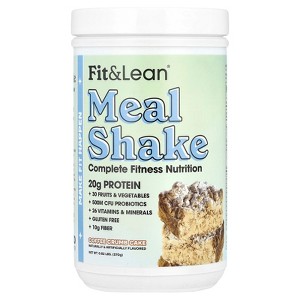 Fit & Lean Meal Shake, Complete Fitness Nutrition, Coffee Crumb Cake, 0.82 lb (370 g) - 1 of 2