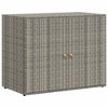 Garden Storage Cabinet Black vidaXL - 2 of 4