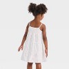 Toddler Girls' Eyelet Embroidered Tank Dress - Cat & Jack™ White - 2 of 3