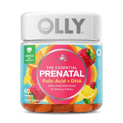 OLLY Essential Prenatal Multivitamin Gummies - Sweet Citrus