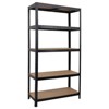 Storage Shelves Heavy Duty,5-Tier Industrial Adjustable Metal Industrial Utility Shelf Rack for Kitchen, Laundry Room, Pantry, Warehouse, Basement - 3 of 4