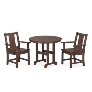 POLYWOOD 3pc Prairie Farmhouse Outdoor Patio Dining Set - 1 of 1