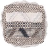 Title 16.00 inch Alilang Handwoven Textured Pouf Ottoman with Boho-Inspired Design-Multi - 3 of 4